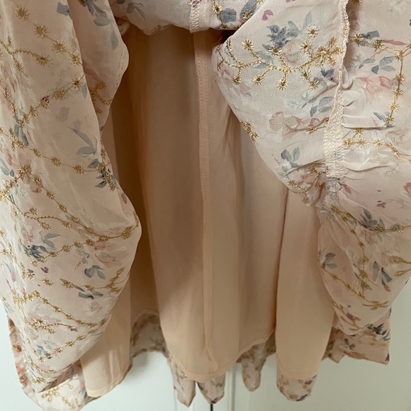 JessaKae Cottagecore Maxi Dress Small Pink Floral Whimsy Fairy Spring Modest - Picture 11 of 13